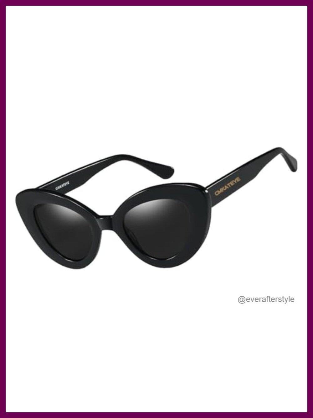 Cat Eye Sunglasses UV400 Nylon Lenses Full Frame Retro Vintage
